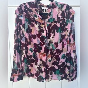 REISS PHOENIX FLORAL PRINTED BLOUSE sz 6‎